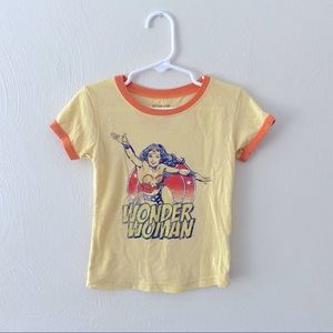 Kids Wonder Women Yellow DC Comics T-Shirt Size 2T